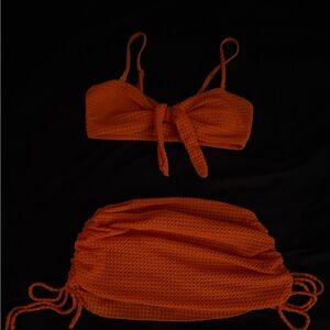 SHEIN Orange Bikini Set
